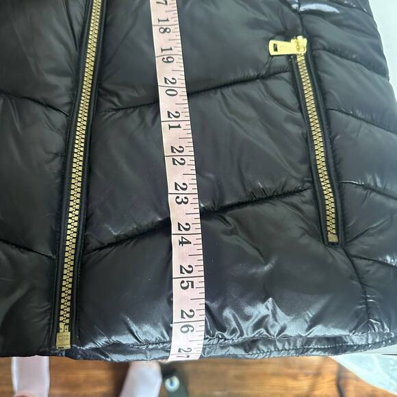 Lauren Ralph Lauren Faux Fur Trim Quilted Puffer Black Jacket Size Small - Picture 14 of 15